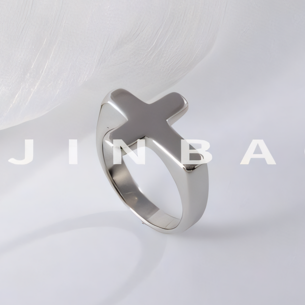 Simple Cross Stainless Steel Ring Unisex Ring | G002608