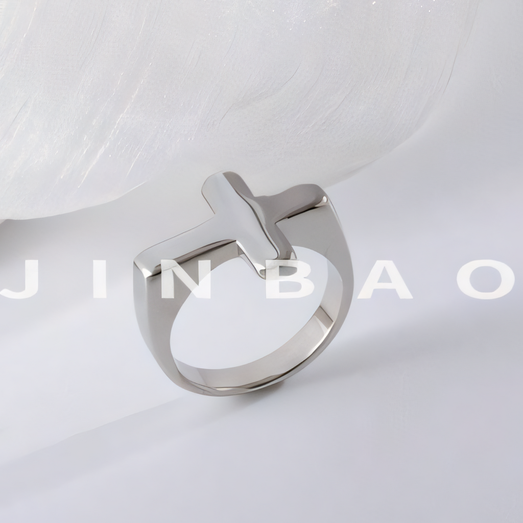 Simple Cross Stainless Steel Ring Unisex Ring | G002608