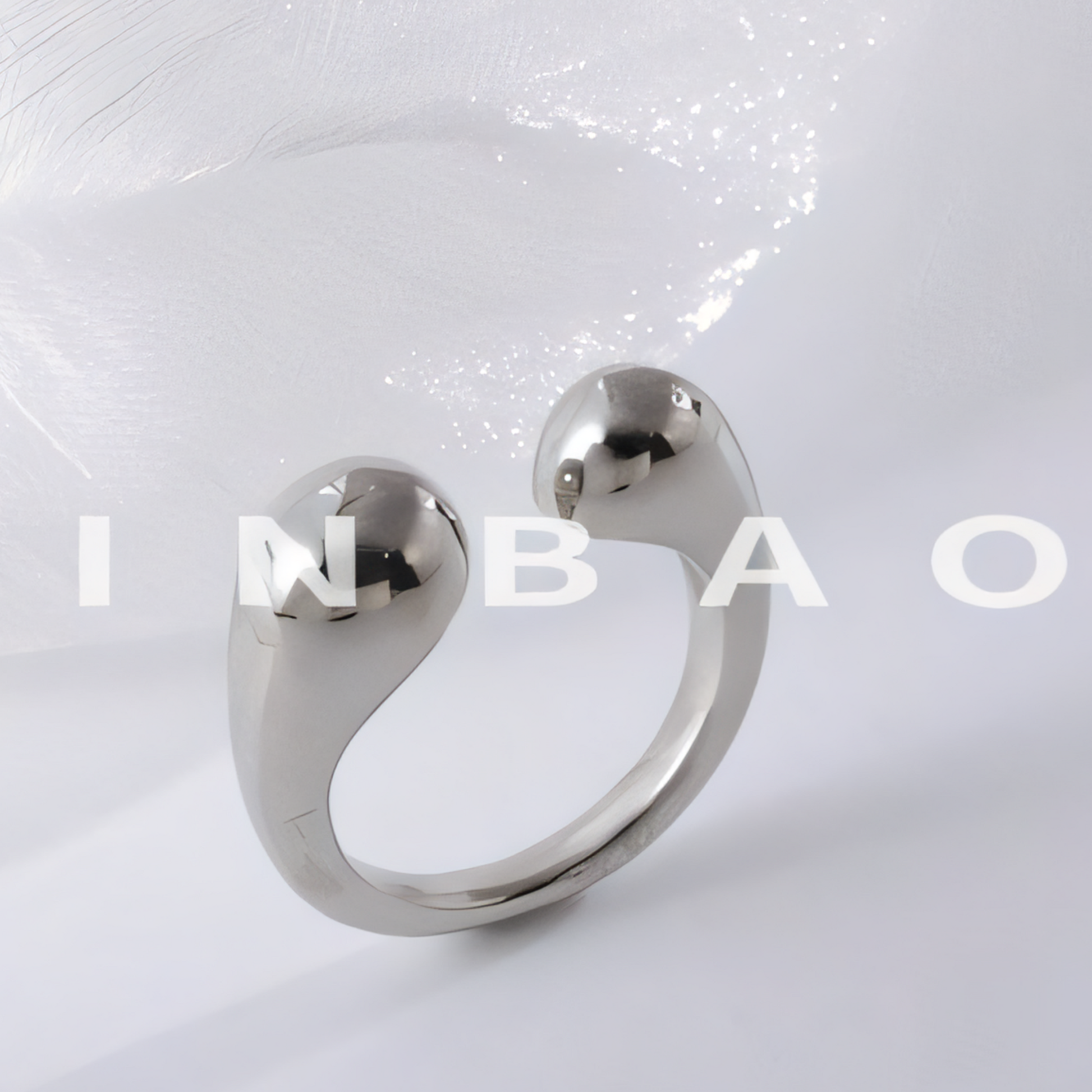 Simple Curved Stainless Steel Ring Women's Ring | G00324
