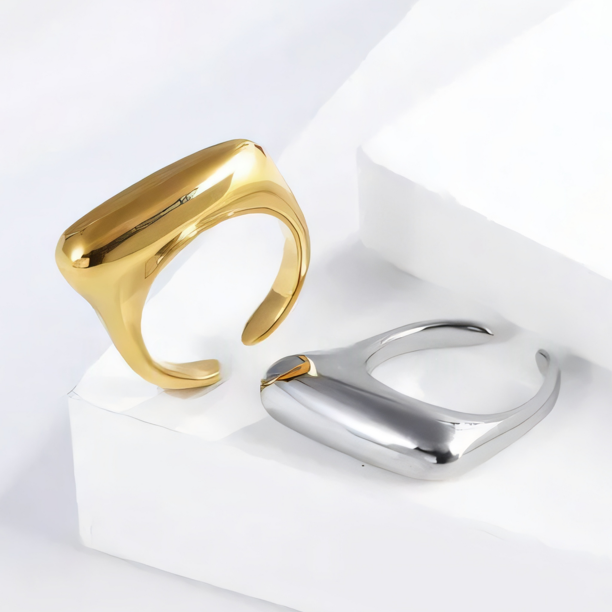 Simple Stainless Steel Ring Women's Ring | G004332-1