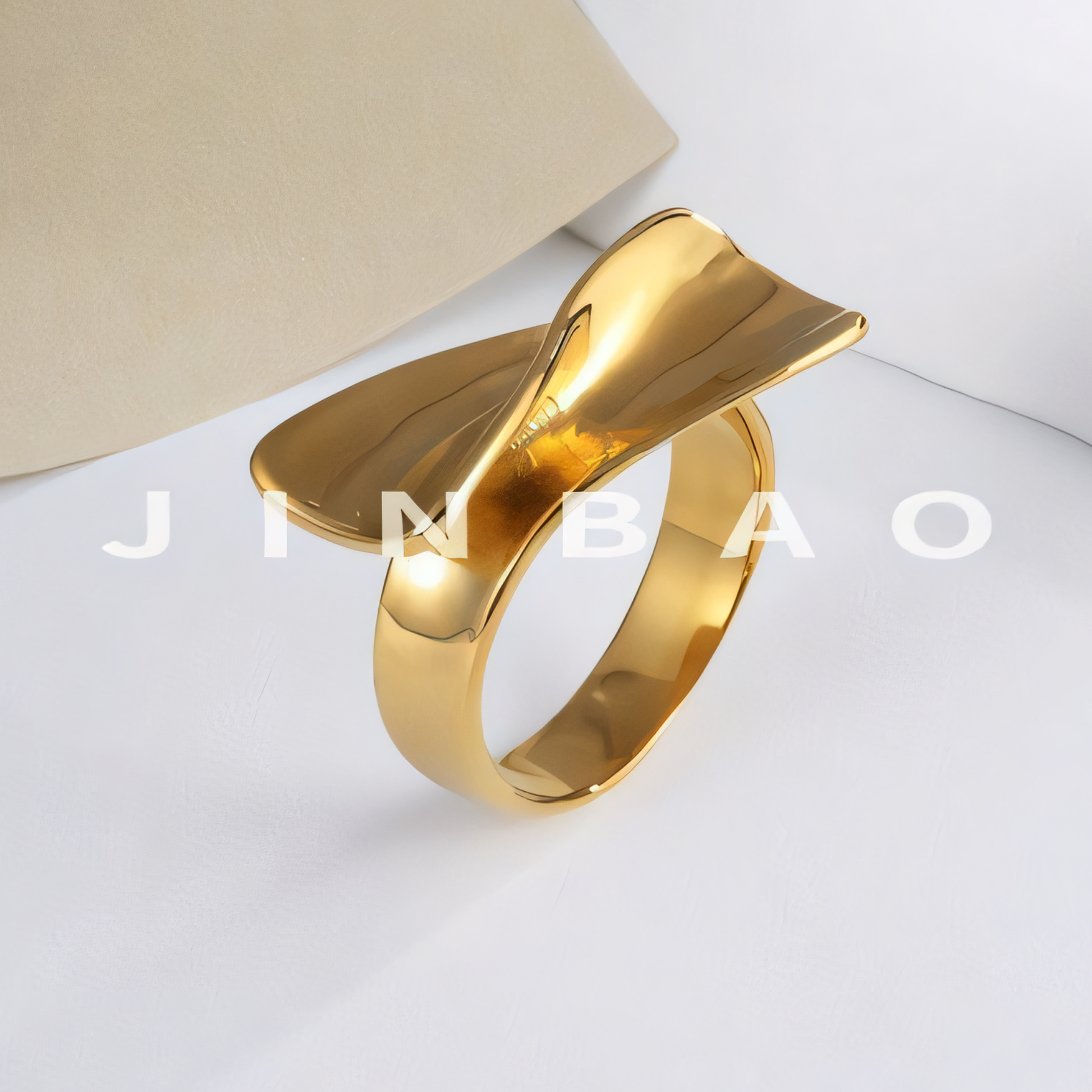 Sleek Minimalist Stainless Steel Twist Ring Classic Fashion for Women | G004493