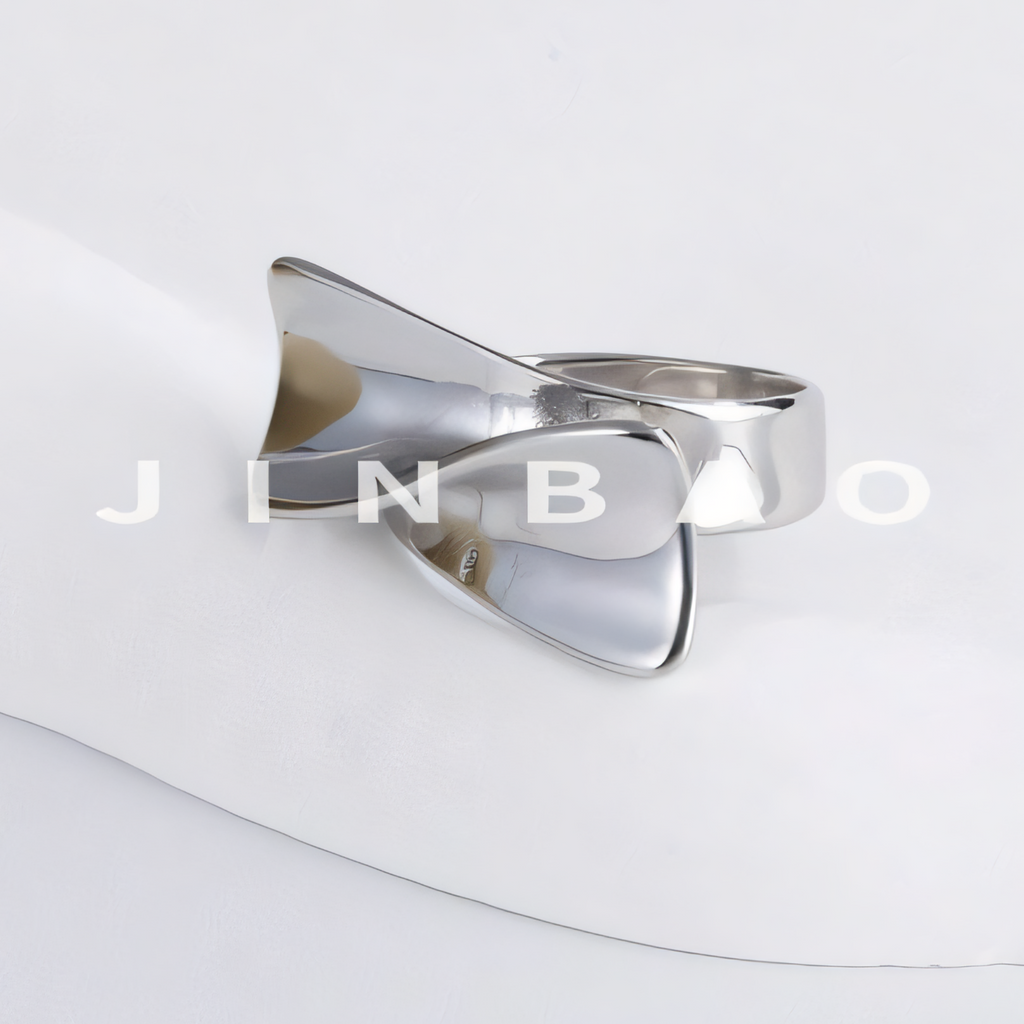 Sleek Minimalist Stainless Steel Twist Ring Classic Fashion for Women | G004493
