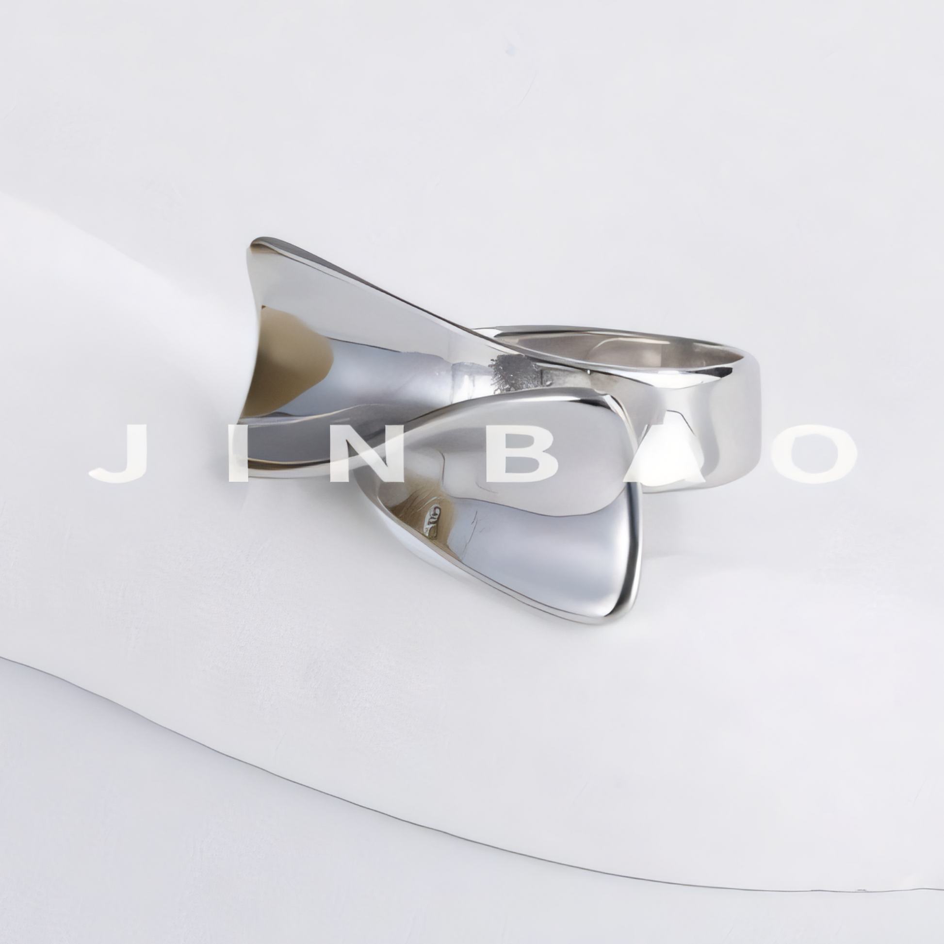 Sleek Minimalist Stainless Steel Twist Ring Classic Fashion for Women | G004493