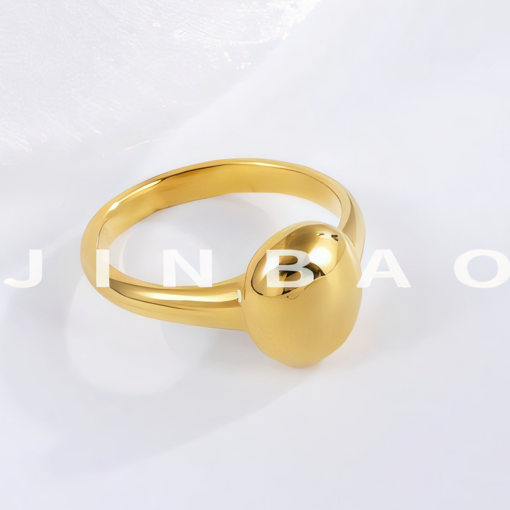 Sleek Rounded Stainless Steel Ring Minimalist Design for Women | G002467