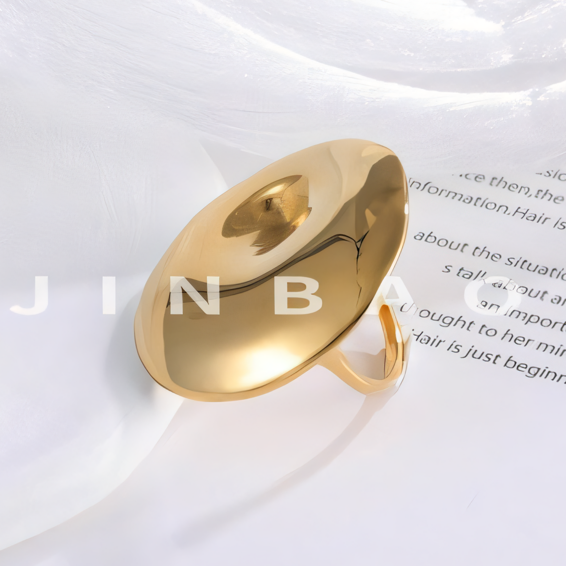 Smooth Round Stainless Steel Ring Fashion Design for Women | G003789