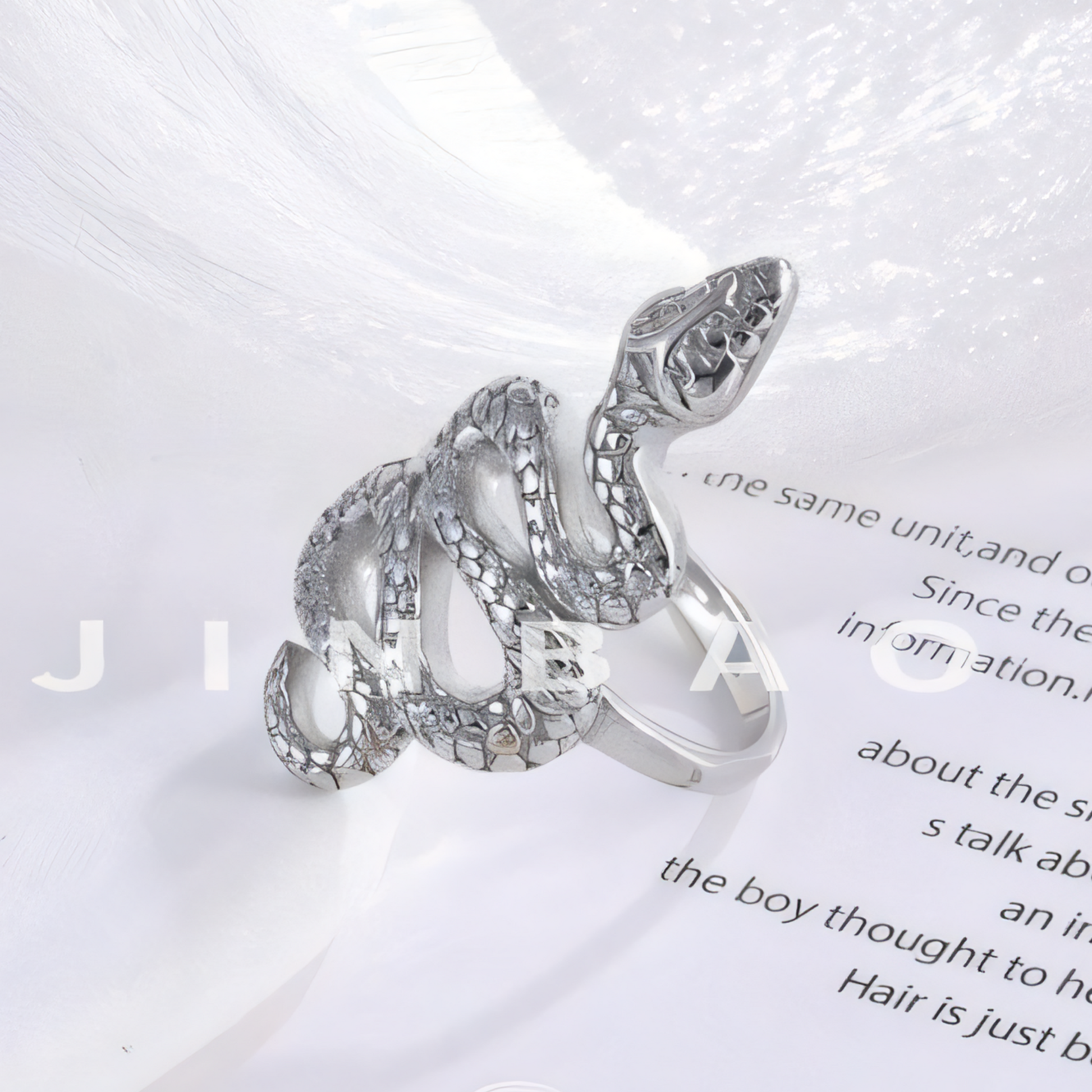 Snake Shaped Retro Punk Ring Trendy Accessories for Women | G002229