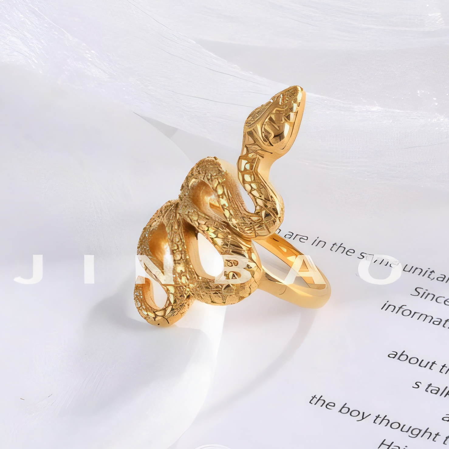Snake Shaped Retro Punk Ring Trendy Accessories for Women | G002229