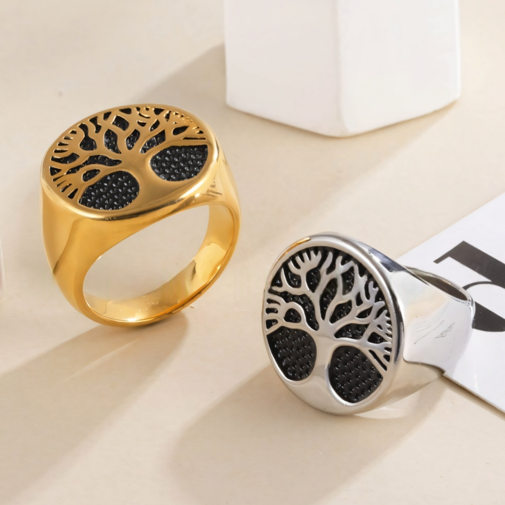 Stainless Steel Tree of Life Ring for Men and Women Vintage Classic Jewelry | A158
