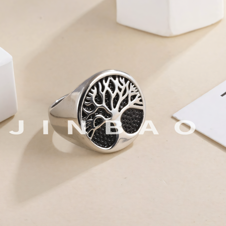 Stainless Steel Tree of Life Ring for Men and Women Vintage Classic Jewelry | A158