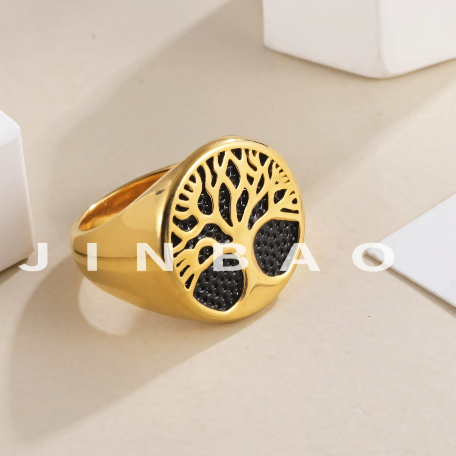 Stainless Steel Tree of Life Ring for Men and Women Vintage Classic Jewelry | A158