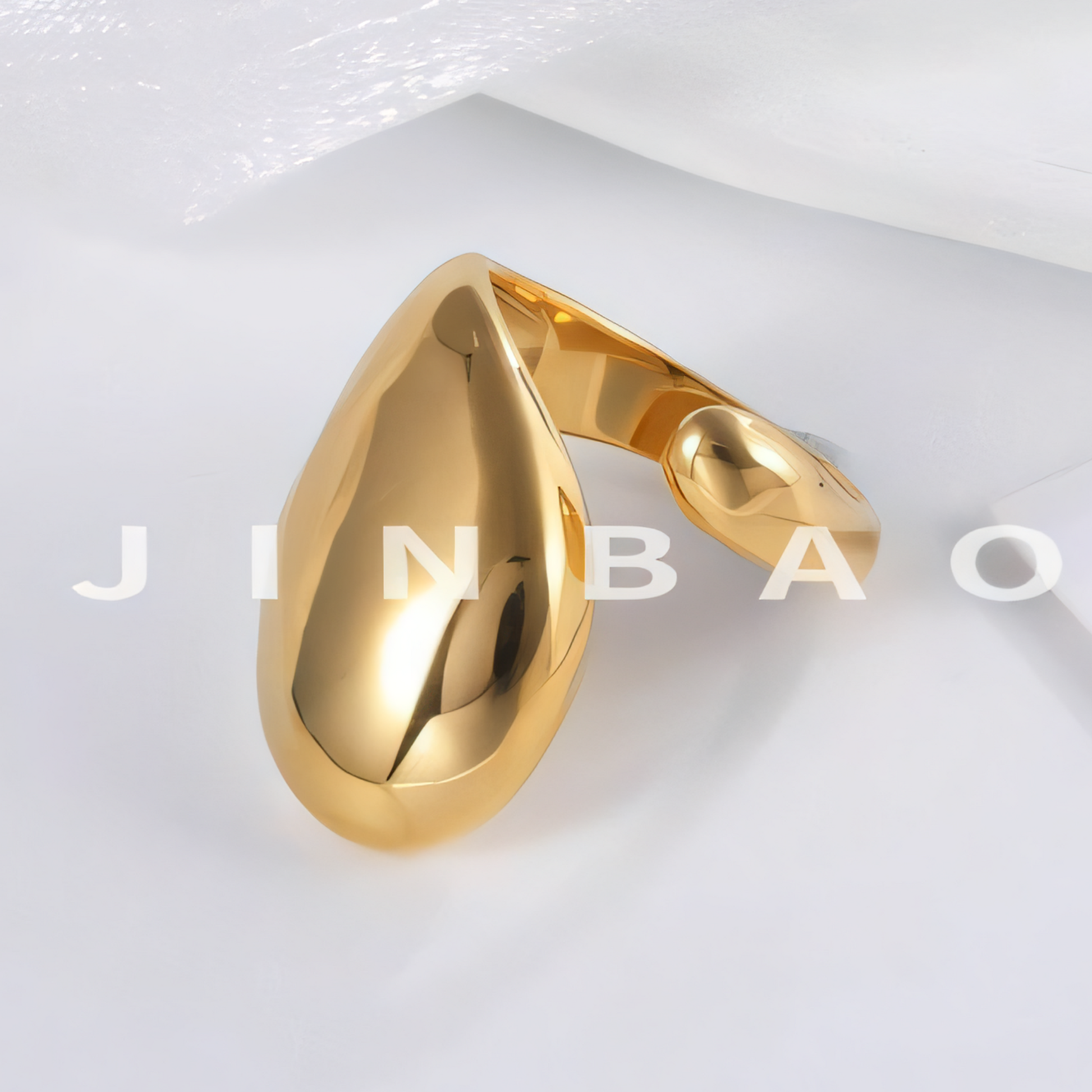 Streamlined Stainless Steel Ring for Women | G003175