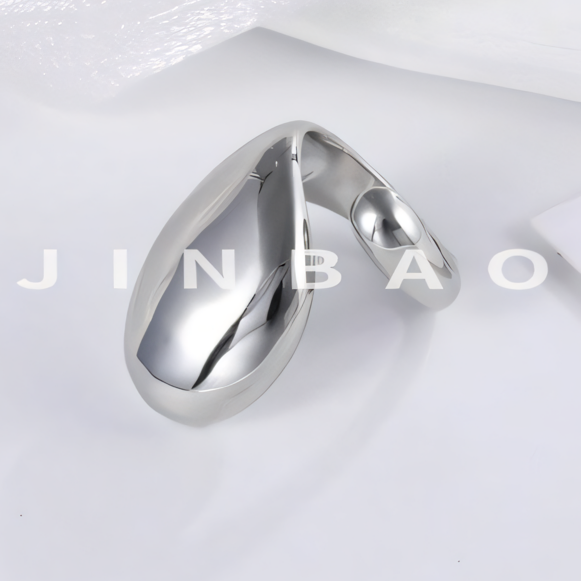 Streamlined Stainless Steel Ring for Women | G003175