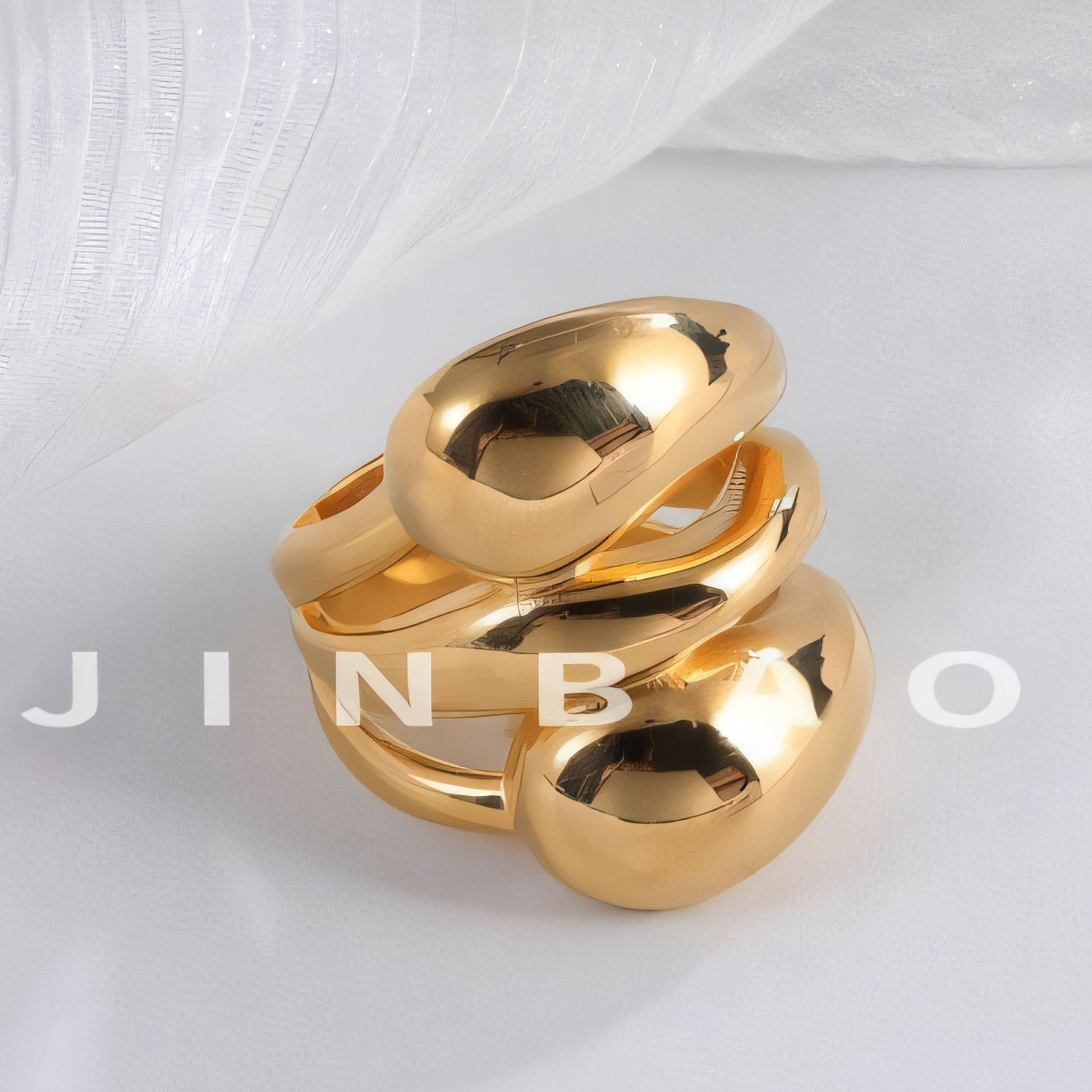 Triple Band Design Minimalist Fashion Stainless Steel Unisex Ring | G004320