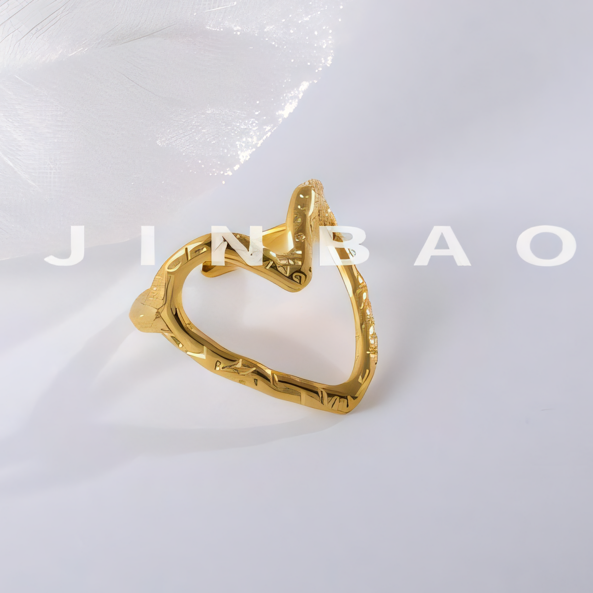 Twisted Heart Stainless Steel Ring Women Ring | G003841