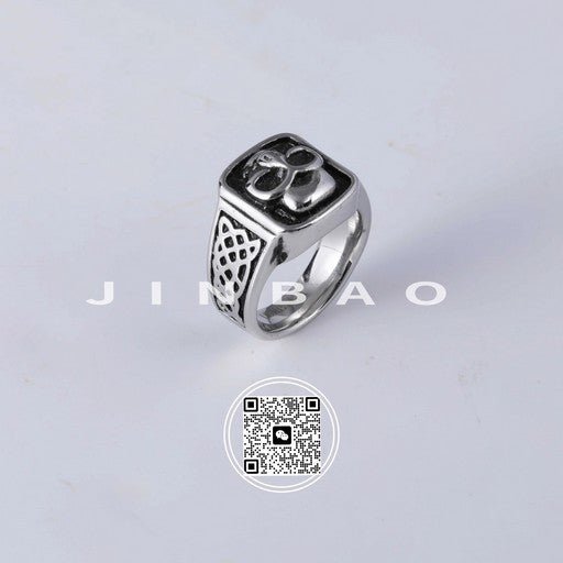 Vintage Celtic Knot Stainless Steel Ring For Men Gold Silver Tone | DZ1132