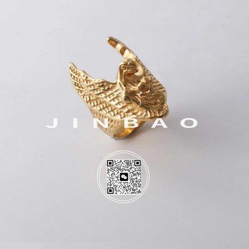 Vintage Eagle Design Ring Stainless Steel Golden and Silver Style for Men | DZ1249