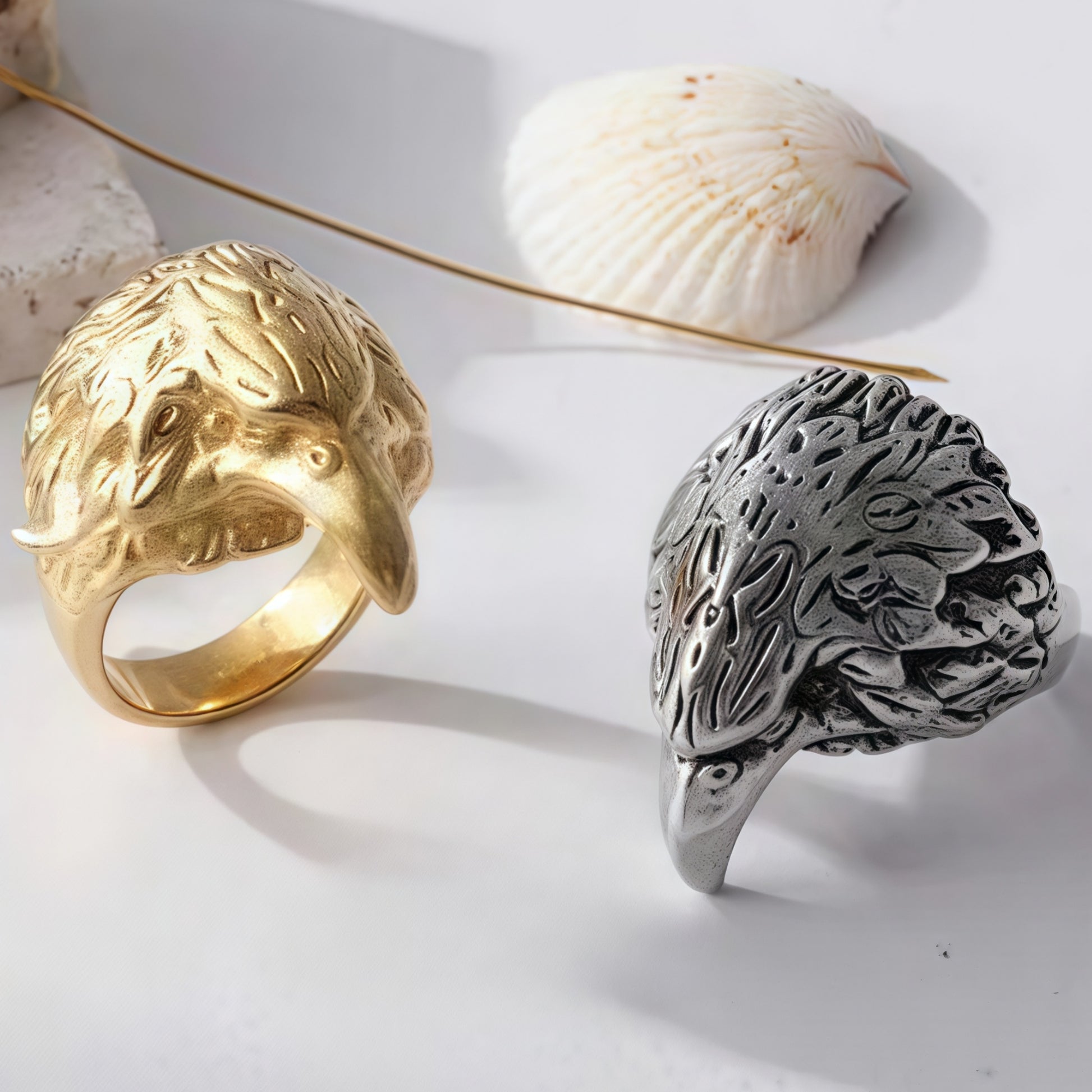 Vintage Eagle Shape Ring Men's Stainless Steel Ring | DZ1836