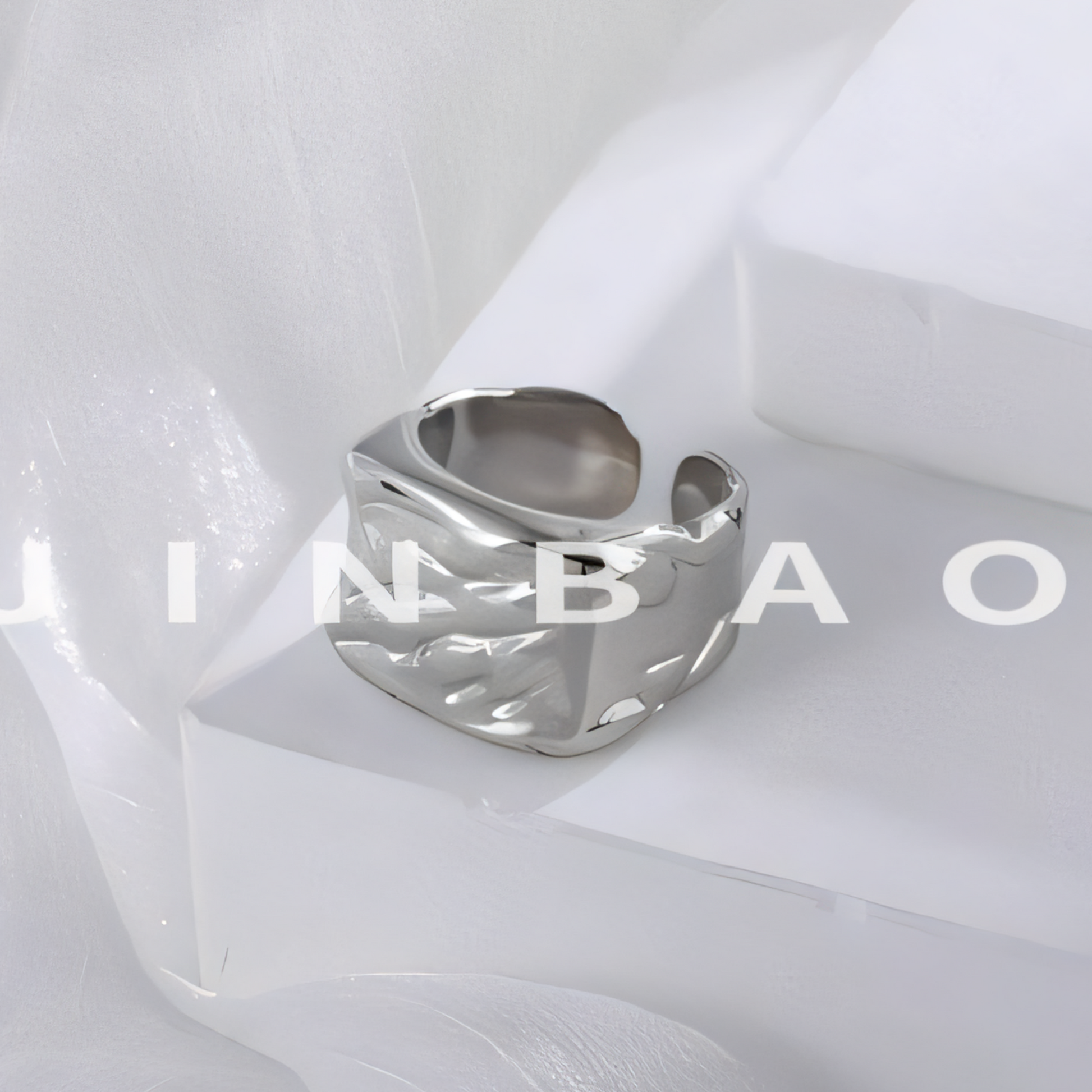 Vintage Hammered Stainless Steel Minimalist Ring for All | G003662
