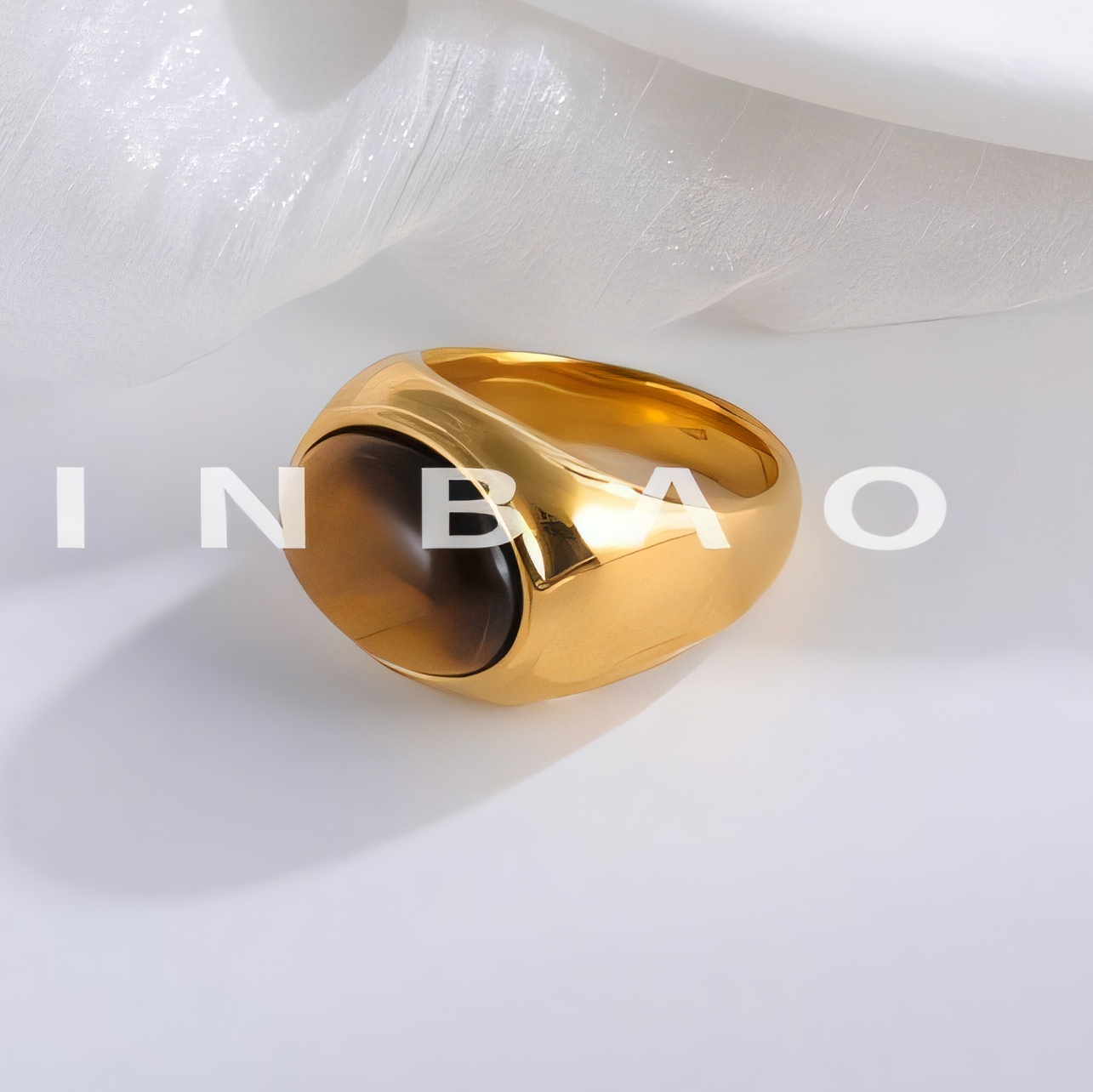 Vintage Inspired Stainless Steel Ring with Bold Tiger Eye Stone for Men | K00101
