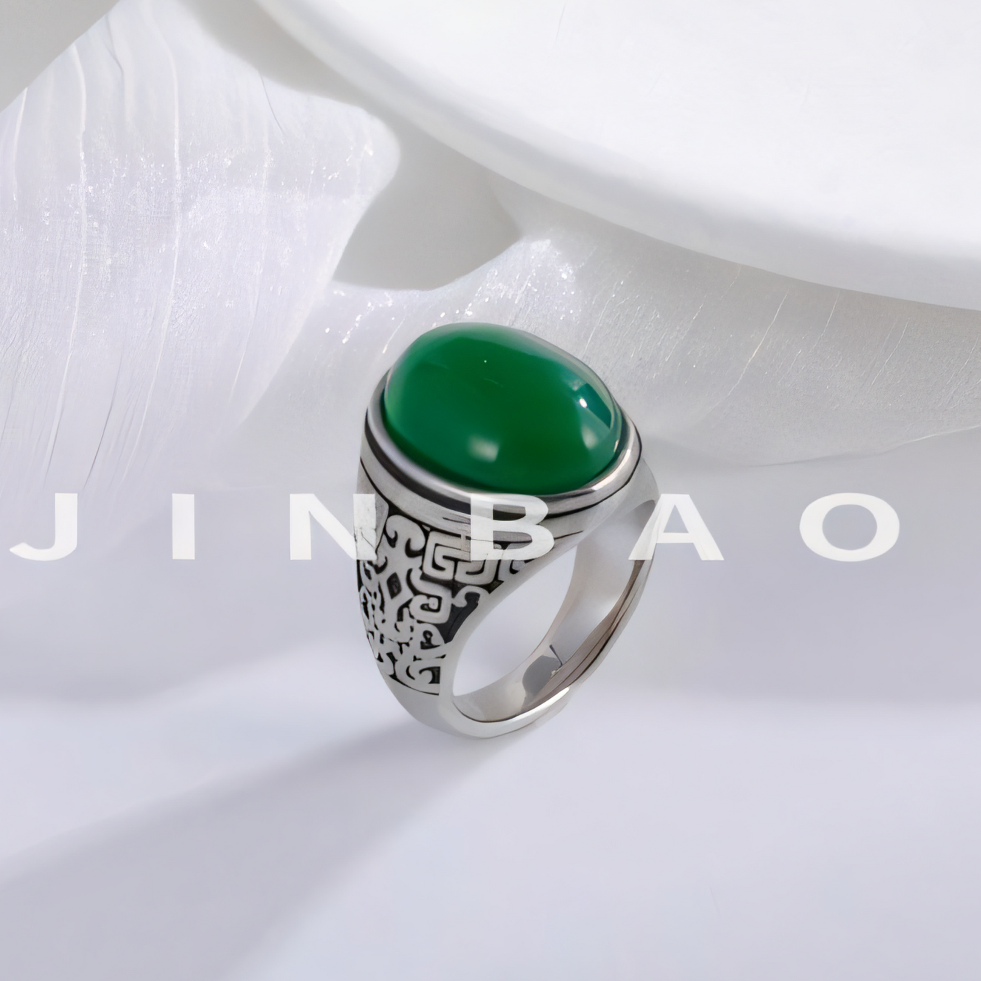 Vintage Stainless Steel Men's Ring with Tiger's Eye | BL1127