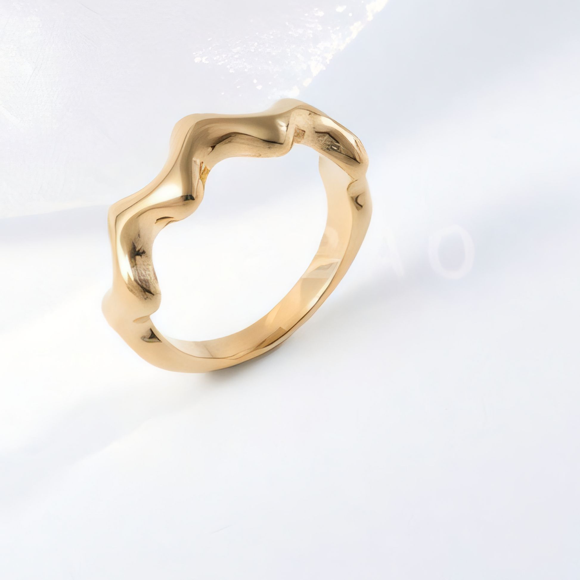 Wave Stainless Steel Ring Classic Fashion for Women | N0098
