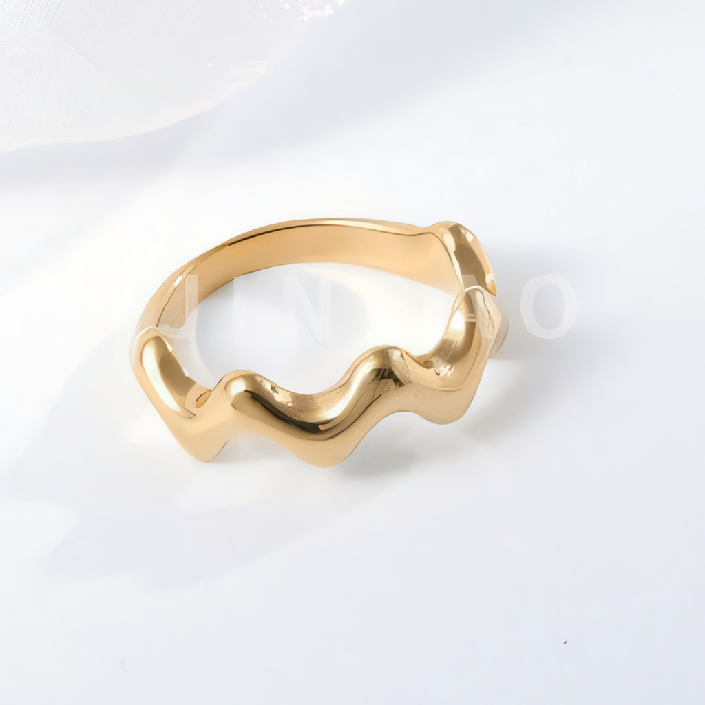Wave Stainless Steel Ring Classic Fashion for Women | N0098