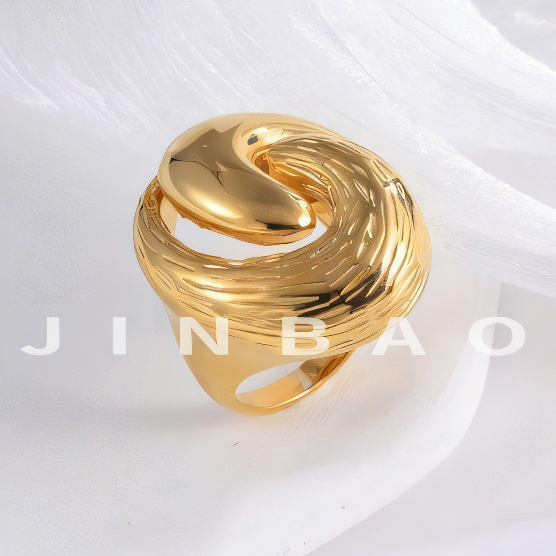 Whirlpool Design Minimalist Fashion Stainless Steel Ring for Women | G004505
