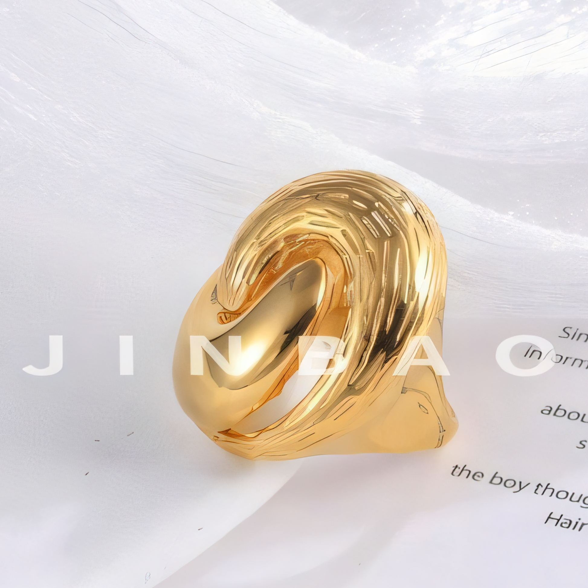Whirlpool Design Minimalist Fashion Stainless Steel Ring for Women | G004505